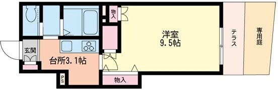 新小岩駅 徒歩19分 1階の物件間取画像