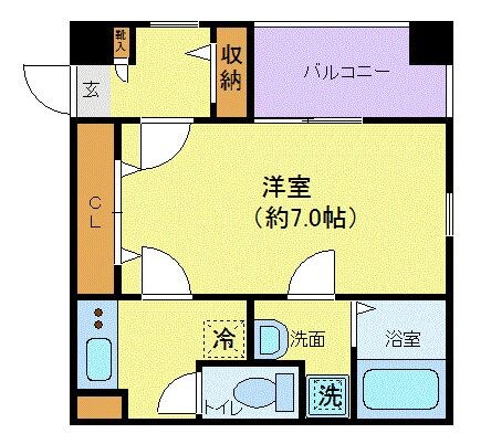 アンプルール フェール アイの物件間取画像