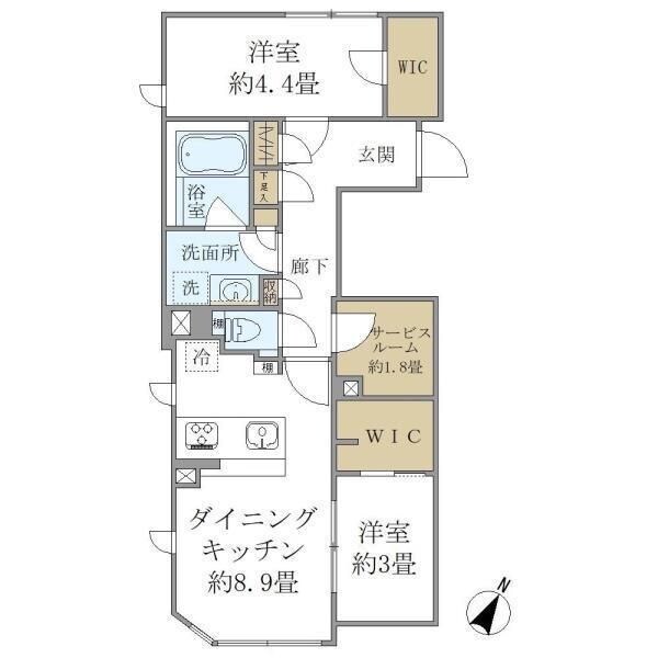 COMPOSITE高輪の物件間取画像