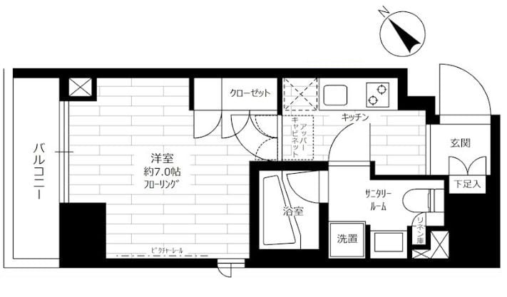 ステージファースト蔵前アジールコートの物件間取画像