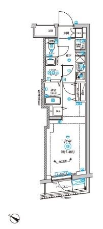 RELUXIA不動前の物件間取画像