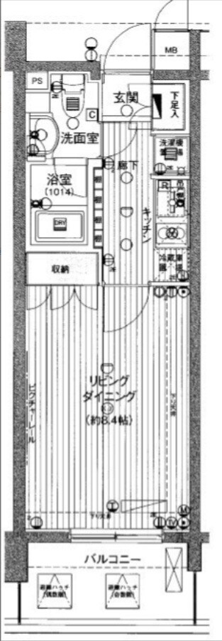 レックス海岸通りレジデンスの物件間取画像