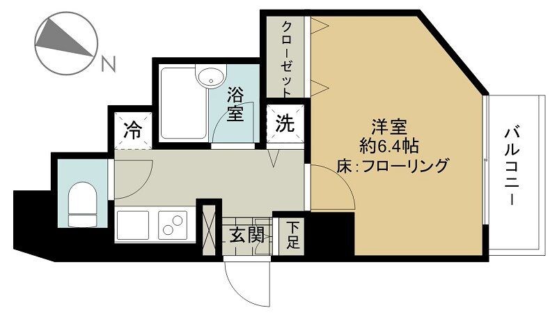 パレステュディオ六本木の物件間取画像