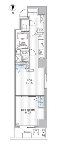 蔵前駅 徒歩8分 3階の物件間取画像