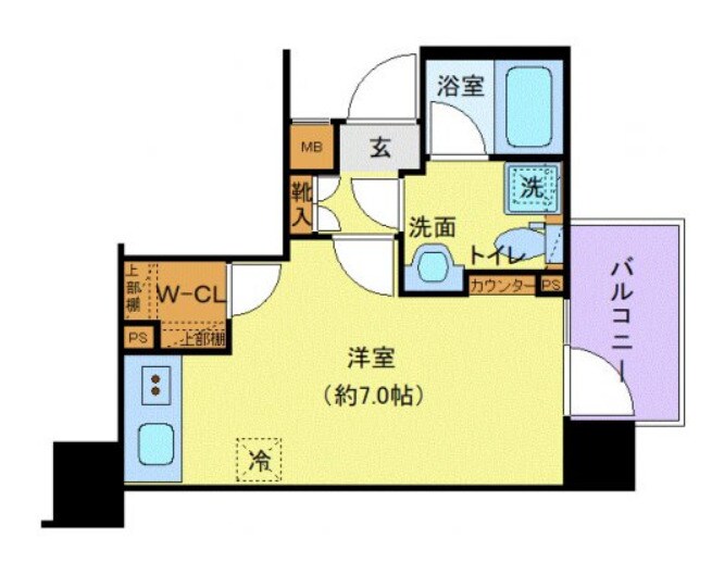 クレヴィスタ四ツ木の物件間取画像