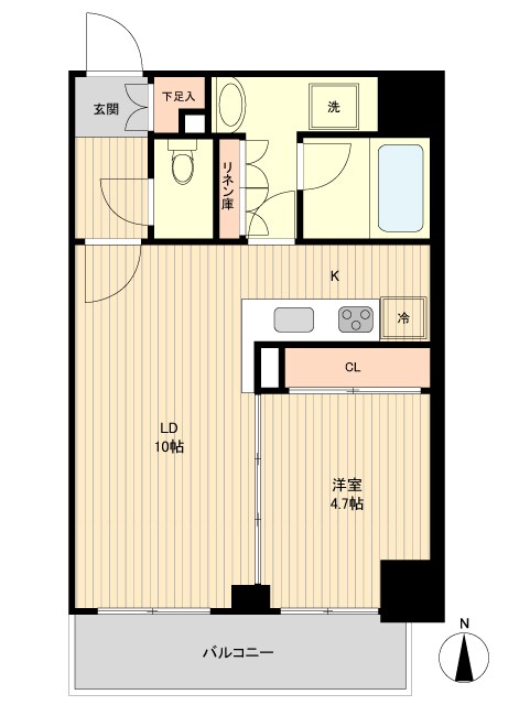 広尾駅 徒歩10分 2階の物件間取画像