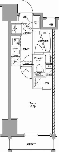 戸越公園駅 徒歩4分 4階の物件間取画像