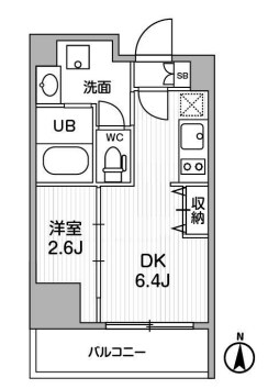 木場駅 徒歩6分 4階の物件間取画像