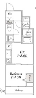 東陽町駅 徒歩7分 1階の物件間取画像