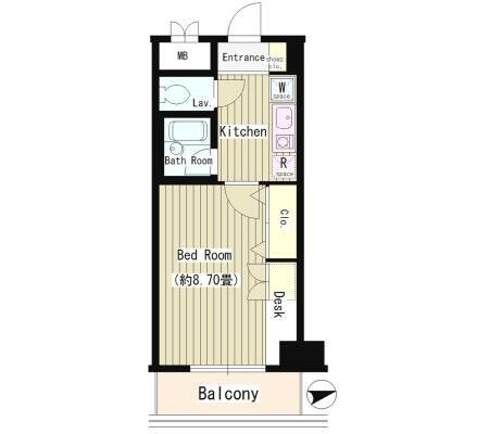 協和高輪マンションの物件間取画像