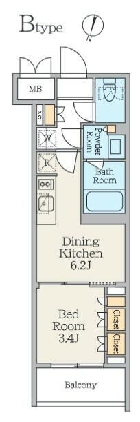 クレストコート池上六丁目の物件間取画像