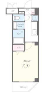 白金高輪駅 徒歩7分 2階の物件間取画像