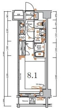 亀戸水神駅 徒歩4分 3階の物件間取画像