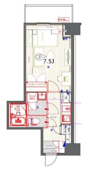 大門駅 徒歩3分 2階の物件間取画像