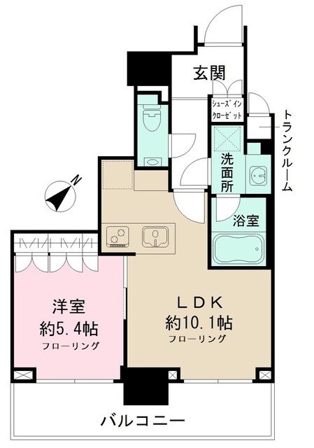 馬喰横山駅 徒歩4分 9階の物件間取画像