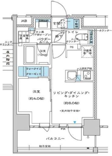 板橋区役所前駅 徒歩5分 3階の物件間取画像