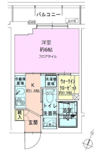 門前仲町駅 徒歩4分 2階の物件間取画像