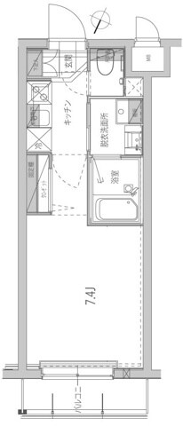 ハーモニーレジデンス品川高輪の物件間取画像