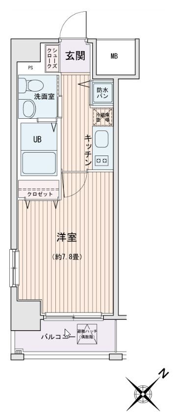 ＨＦ門前仲町レジデンスの物件間取画像