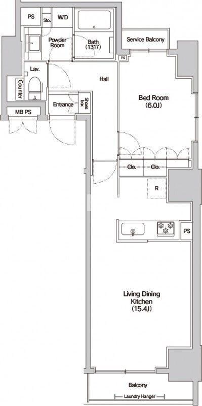 Ｈａｌｕｗａ芝公園の物件間取画像