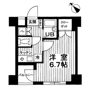 シンシア代田橋の物件間取画像