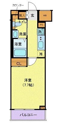 ジェノヴィア目黒南グリーンヴェールの物件間取画像