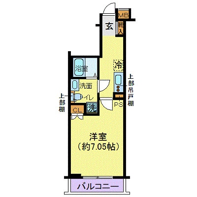 クレヴィスタ門前仲町の物件間取画像