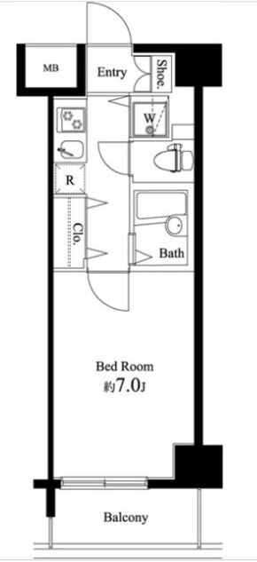 潮見駅 徒歩4分 2階の物件間取画像