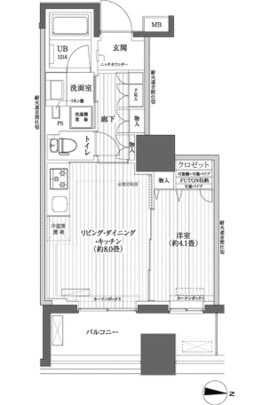 イニシア錦糸町の物件間取画像