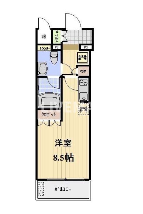 住吉駅 徒歩8分 5階の物件間取画像