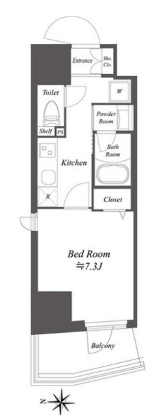 アルファプライム亀戸の物件間取画像