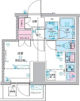 ジェノヴィア桜上水Ⅱの物件間取画像