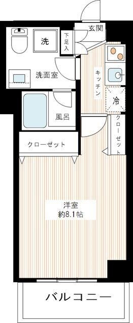 京急蒲田駅 徒歩9分 3階の物件間取画像