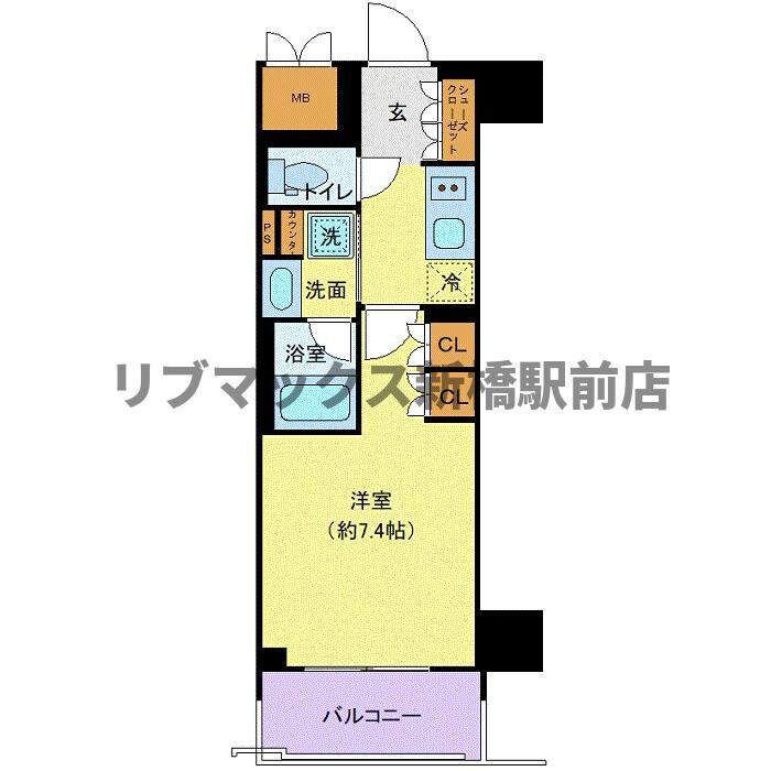 THE GATEHOUSE浅草雷門の物件間取画像