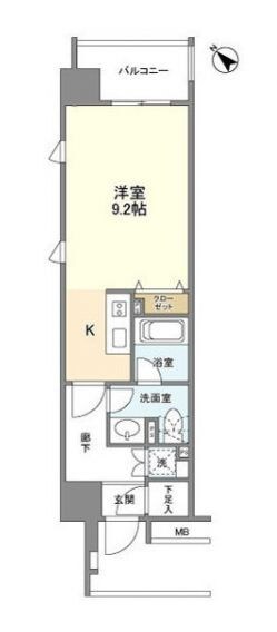 五反田駅 徒歩6分 15階の物件間取画像