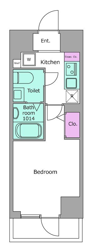虎ノ門ヒルズ駅 徒歩4分 10階の物件間取画像