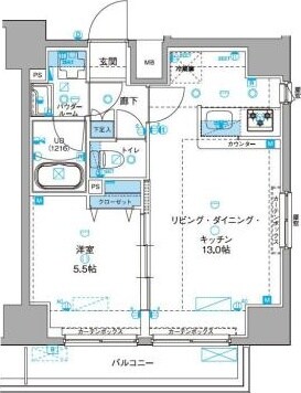 ジェノヴィア浅草Ⅲグリーンヴェールの物件間取画像