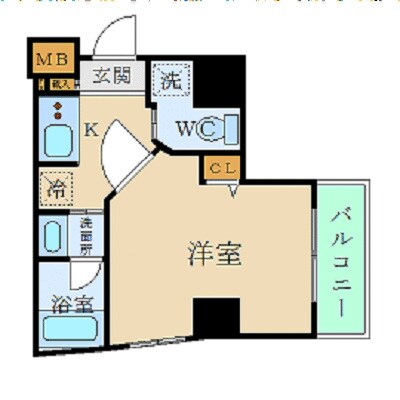 XEBEC門前仲町の物件間取画像