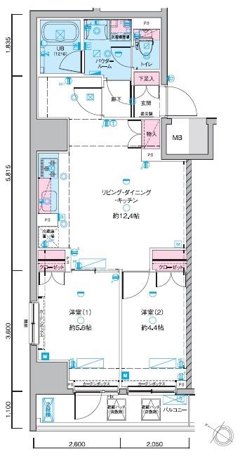 浅草駅 徒歩10分 7階の物件間取画像