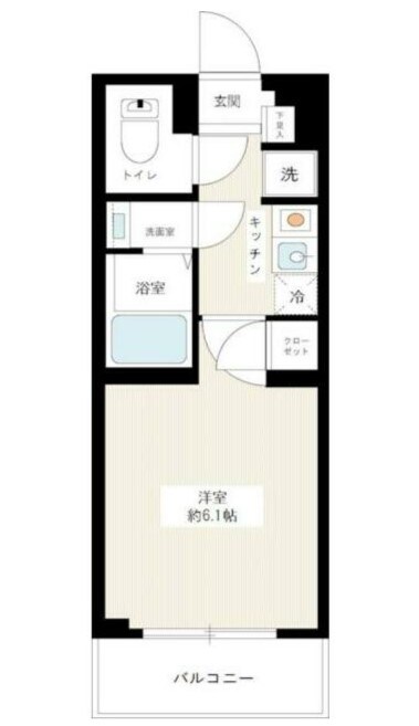 池袋駅 徒歩15分 3階の物件間取画像