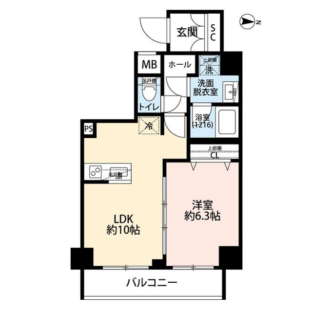 本所吾妻橋駅 徒歩11分 6階の物件間取画像