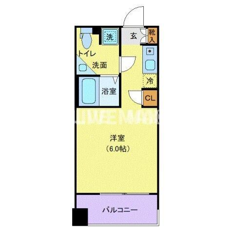 クレジデンス神谷町の物件間取画像