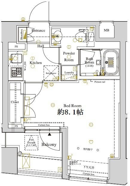 潮見駅 徒歩6分 2階の物件内観写真