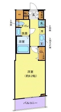 RELUXIA門前仲町の物件間取画像