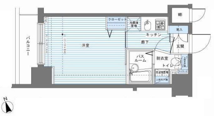 築地駅 徒歩6分 6階の物件間取画像