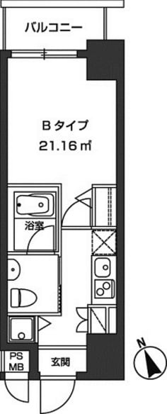 虎ノ門ヒルズ駅 徒歩4分 13階の物件間取画像