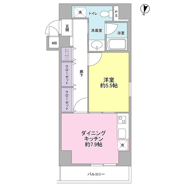 池之端加茂ビルＤの物件間取画像