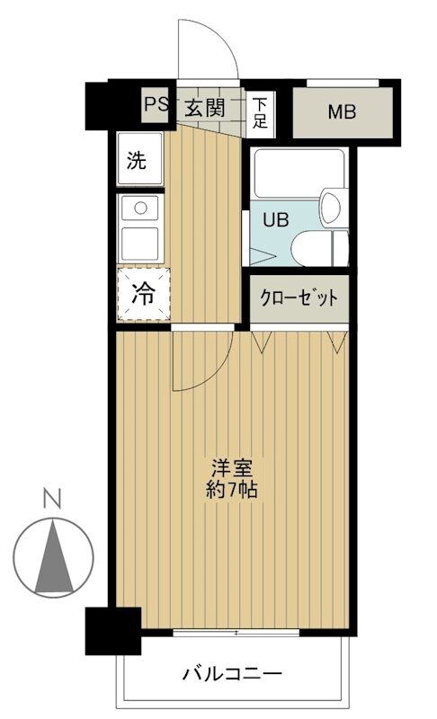 東新宿駅 徒歩5分 10階の物件間取画像