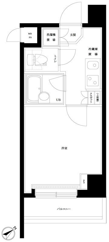 東池袋駅 徒歩3分 6階の物件間取画像