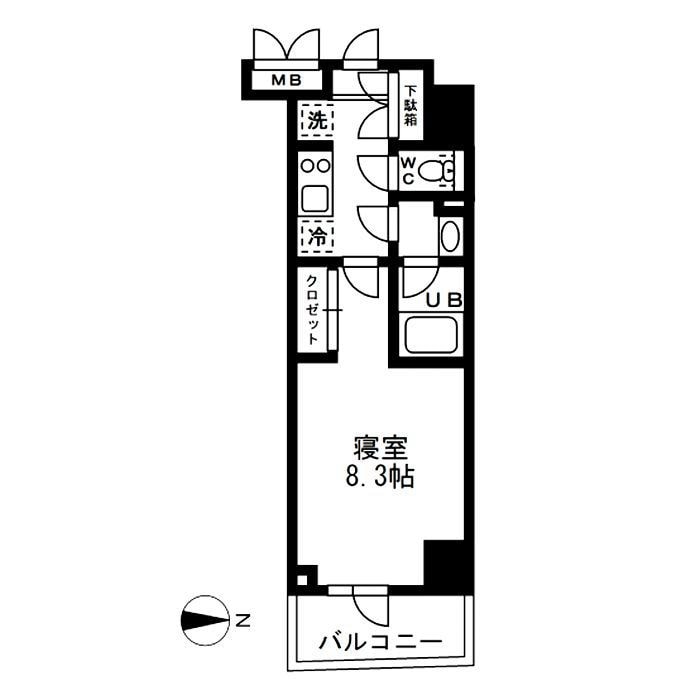 亀戸駅 徒歩3分 13階の物件内観写真